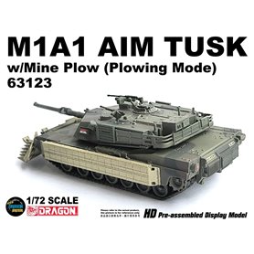 Dragon ARMOR 1:72 M1A1 AIM TUSK w/ Mine Plow (Plowing Mode)