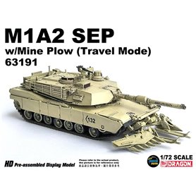 Dragon Armor 63191 M1A2 SEP w/ Mine Plow (Travel Mode)