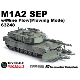 Dragon ARMOR 1:72 M1A2 SEP w/ Mine Plow (Plowing Mode)
