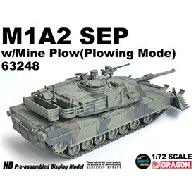 Dragon ARMOR 1:72 M1A2 SEP w/ Mine Plow (Plowing Mode)