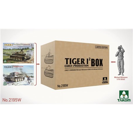 Takom 1:35 TIGER I BOX - EARLY PRODUCTION COMMAND TIGER + EARLY PRODUCTION + 