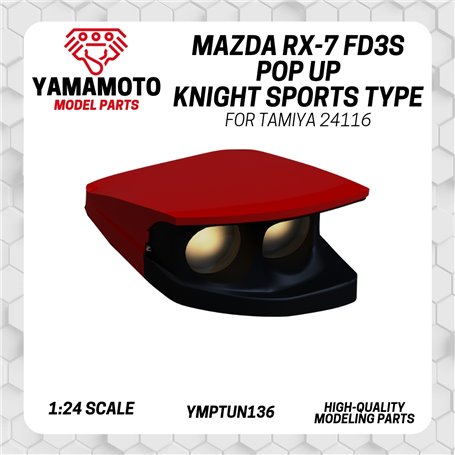 Yamamoto 1:24 POP UP KNIGHT SPORTS TYPE do Mazda RX-7 FD3S dla Tamiya