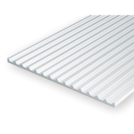 Evergreen 14542 1,0 mm Polystyrene Sheet (30 x 60 cm) Board & Batten 1,90 mm (1 pce)