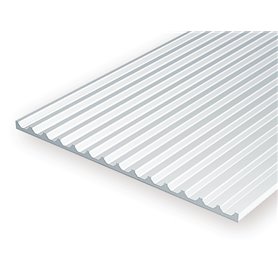 Evergreen 14543 1,0 mm Polystyrene Sheet (30 x 60 cm) Board & Batten 2,54 mm (1 pce)