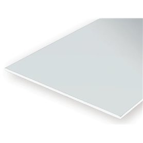Evergreen 9104 White Polystyrene Sheet (20 x 30 cm) 0,76 mm (4 pcs)