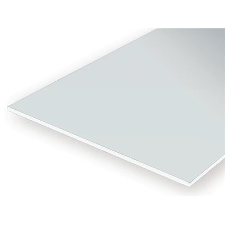 Evergreen 9010 White Polystyrene Sheet (15 x 30 cm) 0,25 mm (4 pcs)
