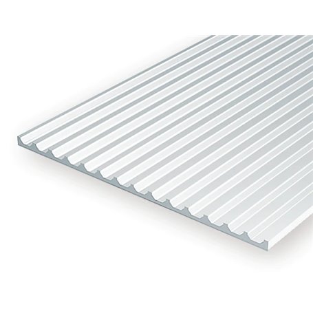 Evergreen 4542 1,00 mm Polystyrene Sheet Board & Batten 1,90 mm (15 x 30 cm)