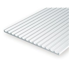 Evergreen 4543 1,00 mm Polystyrene Sheet Board & Batten 2,54 mm (15 x 30 cm)