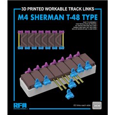 RFM 1:35 Drukowane ruchome gąsienice T-48 TYPE do M4 Sherman