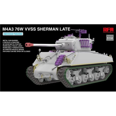 RFM 5132 M4A3 76W VVSS Sherman Late Standard Version