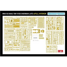 RFM 5135 M4A3 76W VVSS Sherman Late Standard Version Full Interior