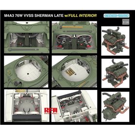 RFM 5135 M4A3 76W VVSS Sherman Late Standard Version Full Interior