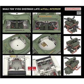 RFM 5136 M4A3 76W VVSS Sherman Late Upgrade Version Full Interior