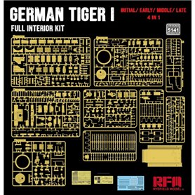 RFM 5141 German Tiger I Initial/Early/Late Prod. 3 in 1 Full Interior