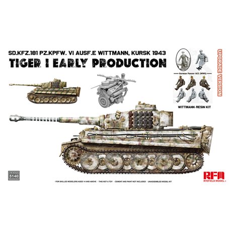 RFM 1:35 Pz.KpfwVI Tiger I - EARLY PRODUCTION - WITTMANN KURSK 1943 - UPGRADED VERSION