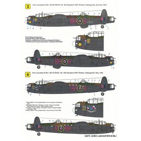 Techmod 1:32 Kalkomanie do Avro Lancaster B Mk.I