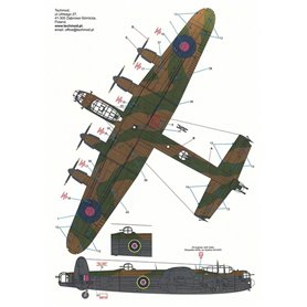 Techmod 1:32 Kalkomanie do Avro Lancaster B Mk.I