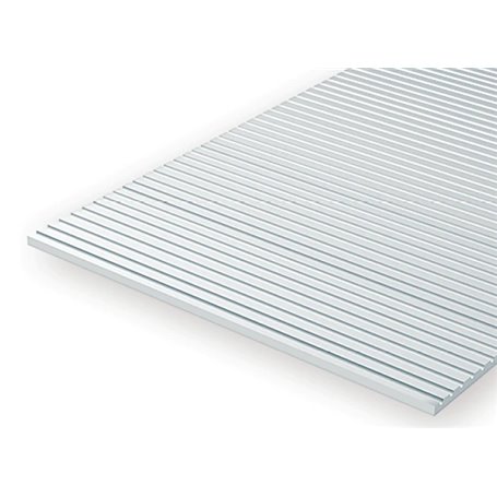 Evergreen 2020 0,50 mm Polystyrene Sheet Car Siding (15 x 30 cm)