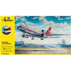 Heller 1:125 Lockheed L-1011 Tristar - STARTER KIT - z farbami 