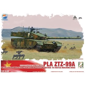 Zimi Model Toucan TC35004 China Main Battle Tank ZTZ-99A Laser Simulation Countermine System & Unitree B1 Battle Machine Dogs