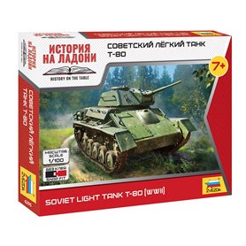 Zvezda 6295 Soviet Light Tank T-80 (WWII) 1/100