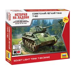 Zvezda 1:100 T-80 - SOVIET LIGHT TANK 