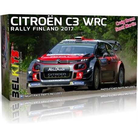 Belkits 018 Citroen C3 Breen WRC Rally Finland 2017 1/24
