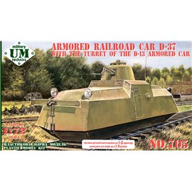 UMMT 705 Armored Railroad Car D-37 with The Turret of The D-13 Armored Car