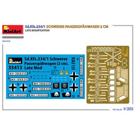 Mini Art 1:35 Sd.Kfz.234/1 Schwerer Panzerspahwagen (2cm) - LATE MODIFICATION