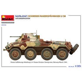 Mini Art 1:35 Sd.Kfz.234/1 Schwerer Panzerspahwagen (2cm) - LATE MODIFICATION