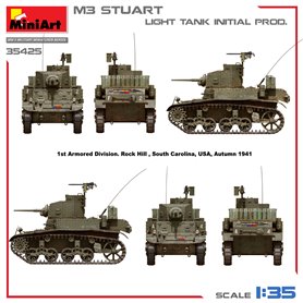 Mini Art 35425 M3 Stuart Light Tank Initial Production