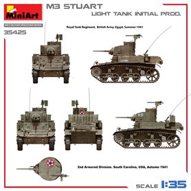 Mini Art 35425 M3 Stuart Light Tank Initial Production