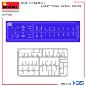 Mini Art 35425 M3 Stuart Light Tank Initial Production
