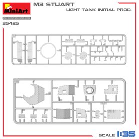 Mini Art 35425 M3 Stuart Light Tank Initial Production