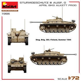 Mini Art 1:72 Sturmgeschutz StuG.III Ausf.G - APRIL 1943 ALKETT PRODUCTION