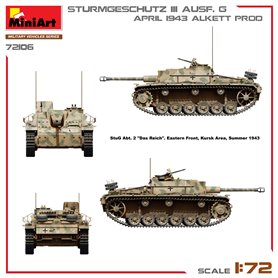 Mini Art 1:72 Sturmgeschutz StuG.III Ausf.G - APRIL 1943 ALKETT PRODUCTION