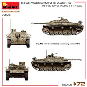 Mini Art 1:72 Sturmgeschutz StuG.III Ausf.G - APRIL 1943 ALKETT PRODUCTION