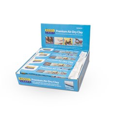 Modelcraft Glina PPREMIUM AIR-DRY CLAY - 300g x 12szt.