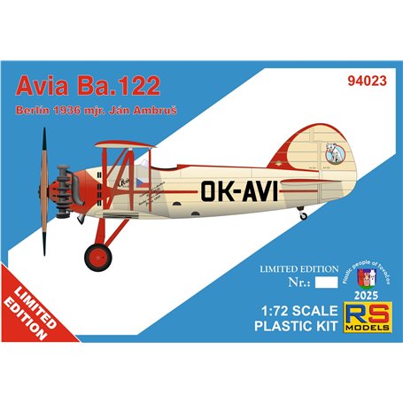 RS Models 1:72 Avia Ba.122 - BERLIN 1936