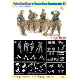 Dragon 1:35 Fallschirmjager + Kurzer 8cm Granatwerfer 42