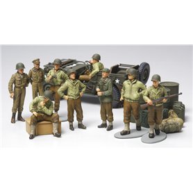 Tamiya 1:48 US infantry at rest | 9 figurines |