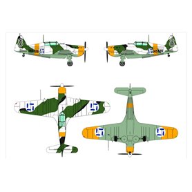 Dora Wings 1:48 Morane-Saulnier MS.406.C1 - FINNISH ACES