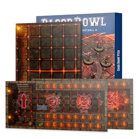 Blood Bowl Chaos Dwarf Team Pitch & Dugouts