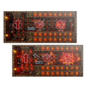 Blood Bowl Chaos Dwarf Team Pitch & Dugouts