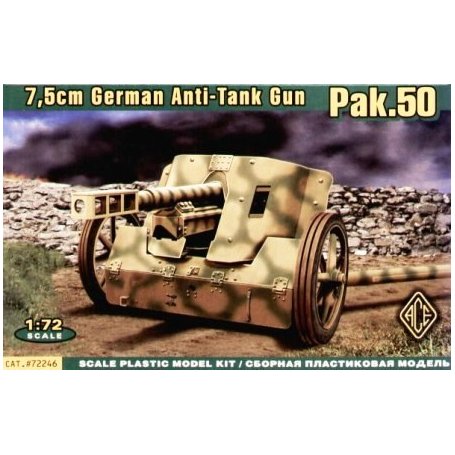 Ace 1:72 Anti-tank gun PaK 50 75mm