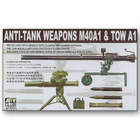 AFV Club 1:35 Anti-tank weapon M40A1 and TOW A1
