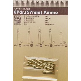 AFV Club 1:35 Ammunition for 6pdr.57mm 