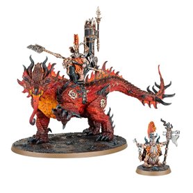 Fyreslayers Auric Runefather on Magmadroth