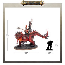 Fyreslayers Auric Runefather on Magmadroth