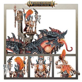 Fyreslayers Auric Runefather on Magmadroth